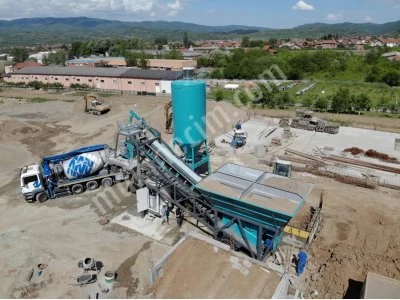 30 M3 Mobil Beton Santrali Güçlü Performans