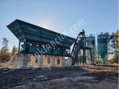 60 M3 Capacity Compact Concrete Batching Plant Bucket Type