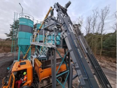 60 M3 Capacity Compact Concrete Batching Plant Bucket Type