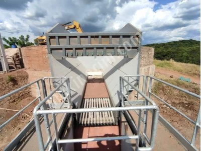 Vibrating Feeder Bunker Delivered From Stock