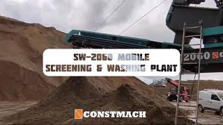 Mobile Sand Screening Washing Plant Between 60-200 T/H Capacity