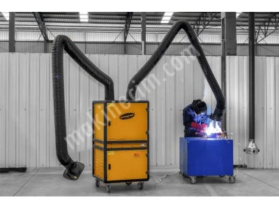 Manuel Temizlemeli Mobil Filtre Ünitesi 2 Akrobat Kollu Ptfe Kartuş Tipi U-Tex