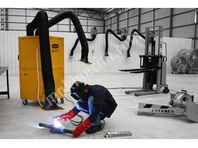Manuel Temizlemeli Mobil Filtre Ünitesi 2 Akrobat Kollu Ptfe Kartuş Tipi U-Tex