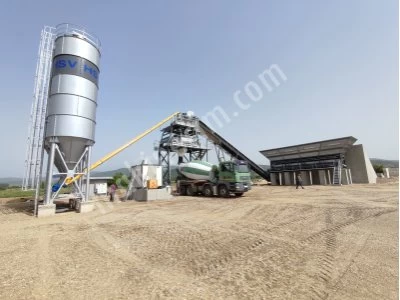 120 M3 Sabit Beton Santrali Uzun Ömürlü Kullanım