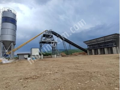 160 M3 Sabit Beton Santrali Güçlü ve Dayanıklı