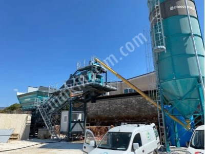 60 M3 Seyyar Beton Santrali Hızlı Kurulum Avantajı