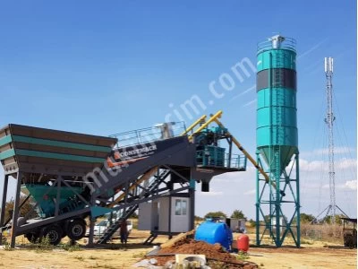 60 M3 Seyyar Beton Santrali Hızlı Kurulum Avantajı