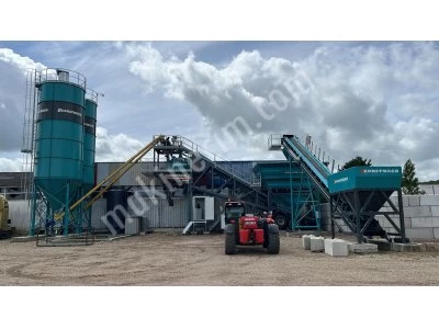 60 M3 Seyyar Beton Santrali Hızlı Kurulum Avantajı
