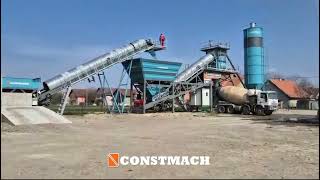100 M3 Seyyar Beton Santrali Modern Tasarım