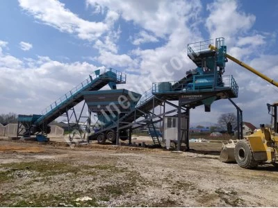 100 M3 Seyyar Beton Santrali Modern Tasarım