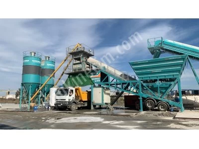 100 M3 Seyyar Beton Santrali Modern Tasarım
