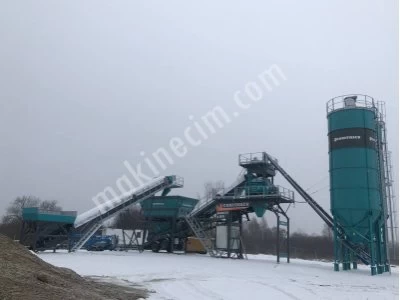 100 M3 Seyyar Beton Santrali Modern Tasarım