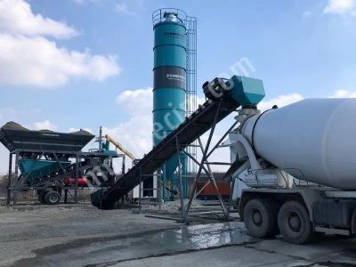 45 M3 Mini Seyyar Beton Santrali Güvenilir Performans