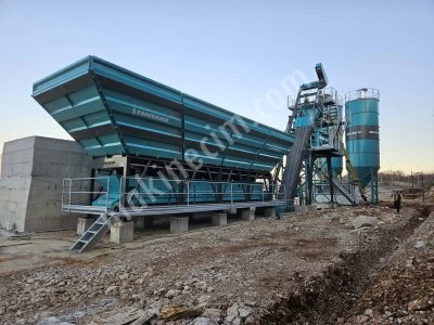 120 M3 Beton Santrali Kompakt Tip Yüksek Standartlarda Üretim