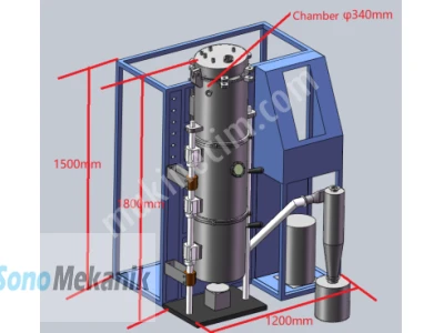 Satılk Ultrasonik İle Doğal Nano Çinko Tozu Üreten Makina 50-100Nano