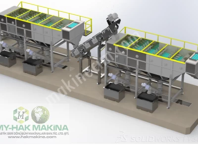 Pet Şişe Geri Dönüşüm Hattı 1500-2500-Kg Kapasiteli