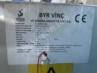 2 Adet Monoray Vinç