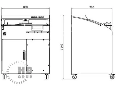 Eps-300 Prof Slicer Kompakt Dilim Ayarlı Ekmek Dilimleyici