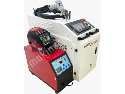 1,5 Kw Fiber Lazer Kaynak Makinesi + Pas Temizleme Özelliği