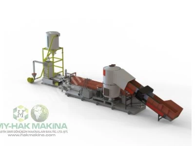 Plastik Geri Dönüşüm Hattı Granül Hattı Yıkama Hattı