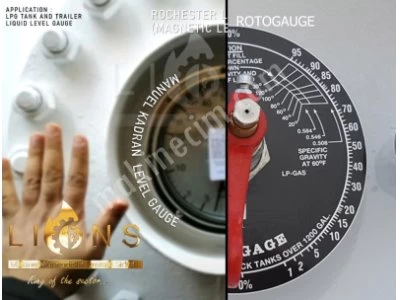 Lpg Tank Tanker Kamyon Seviye Göstergesi Rotogauge Rochester