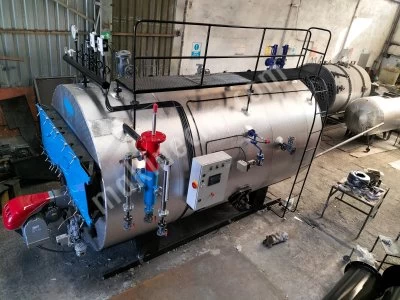 800 Kg/H Sıvı ve Gaz Yakıtlı Gbuhar Kazanı