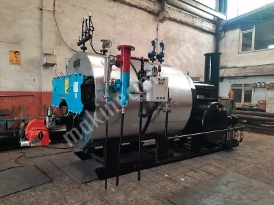 800 Kg/H Sıvı ve Gaz Yakıtlı Gbuhar Kazanı