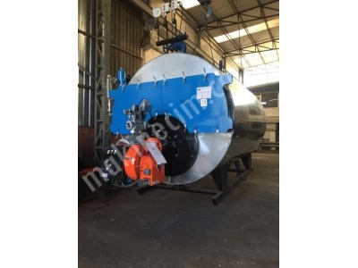1.000 Kg/H Sıvı ve Gaz Yakıtlı 6 Bar Buhar Kazanı