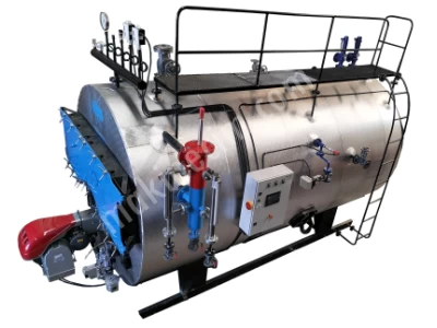1.600 Kg/H Sıvı ve Gaz Yakıtlı Buhar Kazanı