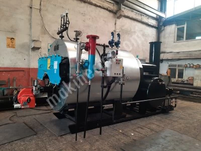 2.400 Kg/H Sıvı ve Gaz Yakıtlı 6 Bar Buhar Kazanı