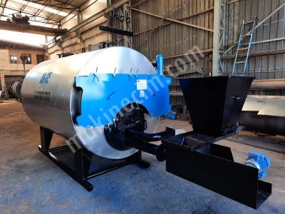 1.500 Kg/H Katı Yakıtlı 6 Bar Otomatik Yüklemeli Buhar Kazanı