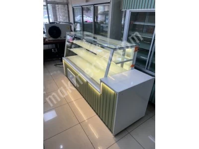 Pastane Ekler Kuru Pasta Yaş Pasta Tatlı Çikolata Meze Vitrin Dolabı
