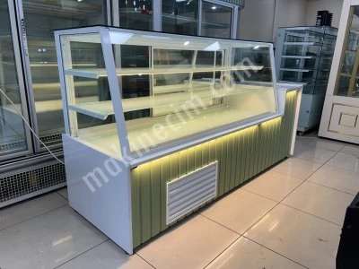 Pastane Ekler Kuru Pasta Yaş Pasta Tatlı Çikolata Meze Vitrin Dolabı
