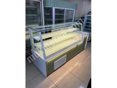 Pastane Ekler Kuru Pasta Yaş Pasta Tatlı Çikolata Meze Vitrin Dolabı