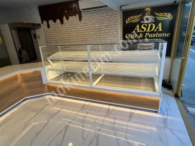 Pastane Ekler Kuru Pasta Yaş Pasta Tatlı Çikolata Meze Vitrin Dolabı