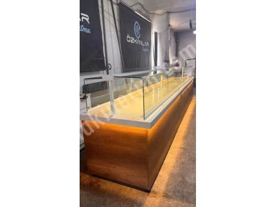 Pastane Ekler Kuru Pasta Yaş Pasta Tatlı Çikolata Meze Vitrin Dolabı