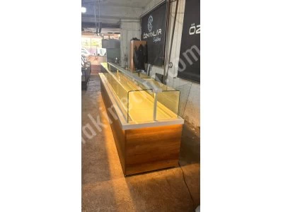 Pastane Ekler Kuru Pasta Yaş Pasta Tatlı Çikolata Meze Vitrin Dolabı