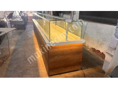 Pastane Ekler Kuru Pasta Yaş Pasta Tatlı Çikolata Meze Vitrin Dolabı