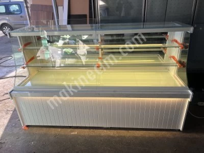 Pastane Ekler Kuru Pasta Yaş Pasta Tatlı Çikolata Meze Vitrin Dolabı