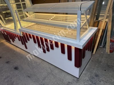 Pastane Ekler Kuru Pasta Yaş Pasta Tatlı Çikolata Meze Vitrin Dolabı