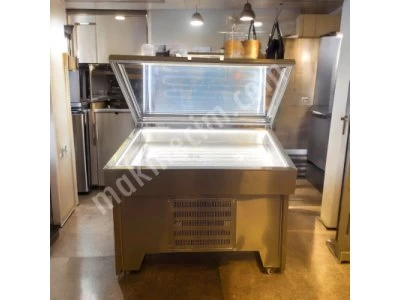Amörtisör Camlı Balık Teşhir Dolabı / Restaurant Tip Balık Vitrini