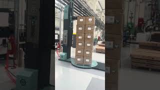 Üstten Baskılı Palet Streç Sarma Makinası