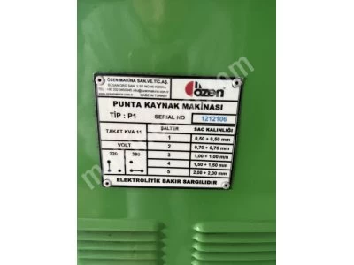 Özen Punta Kaynak Makinası