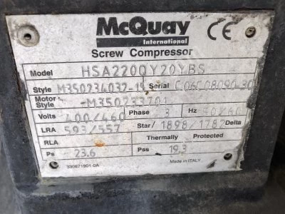 Mcquay Vidalı Kompresör Hsa220