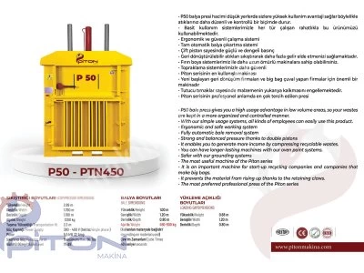 Dik Atık Balya Pres Makinesi Sıfır İmalat Üretici Firma