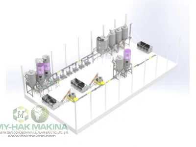 Extruder Plastik Besleme Hattı Dozajlama Sistemleri Otomatik Dozajlama Sistemleri