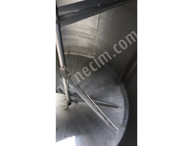 2 Ton Kapasiteli (2034 Kg) Krom Çikolata Stok Tankı - Isıtmalı ve Karıştırıcılı