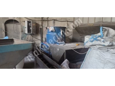 Tasfiye Nedeni İle Satış 120 Lik Kafadan Kesme Granül Makinası ve Ekipmanları