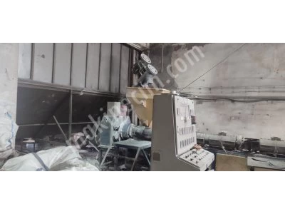 Tasfiye Nedeni İle Satış 120 Lik Kafadan Kesme Granül Makinası ve Ekipmanları
