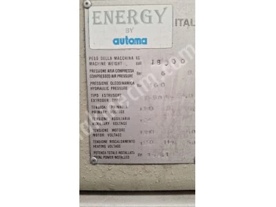 20 - 30 L Plastik Şişirme Makinası Energy Automa